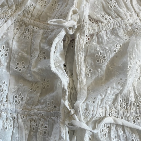 NWT - PQ white eyelet tie tank top - size m/l - Picture 3 of 8